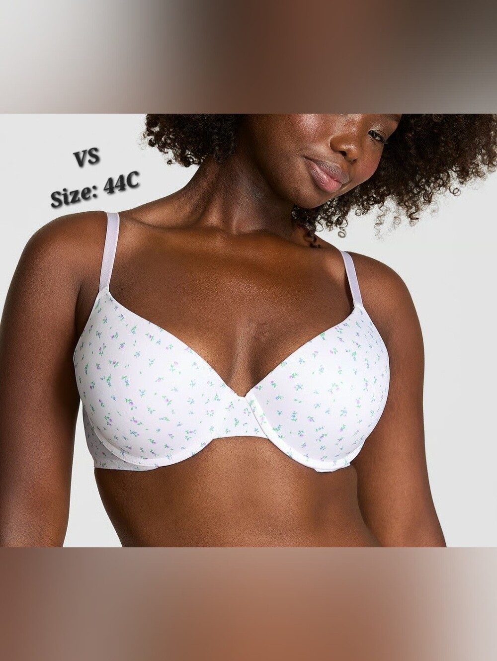 NWT Victoria's Secret Wear Everywhere Push Up Floral Print Bra Size 44C
